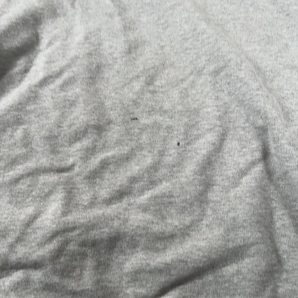 Patagonia Sweater Mens L Gray Pullover Hooded Pockets Graphic Organic Cotton